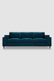 97 Coach sofa in Jay Atlantis blue performance chenille