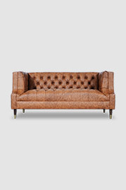 65 Capote sofa in Cheyenne Stirrup brown performance leather