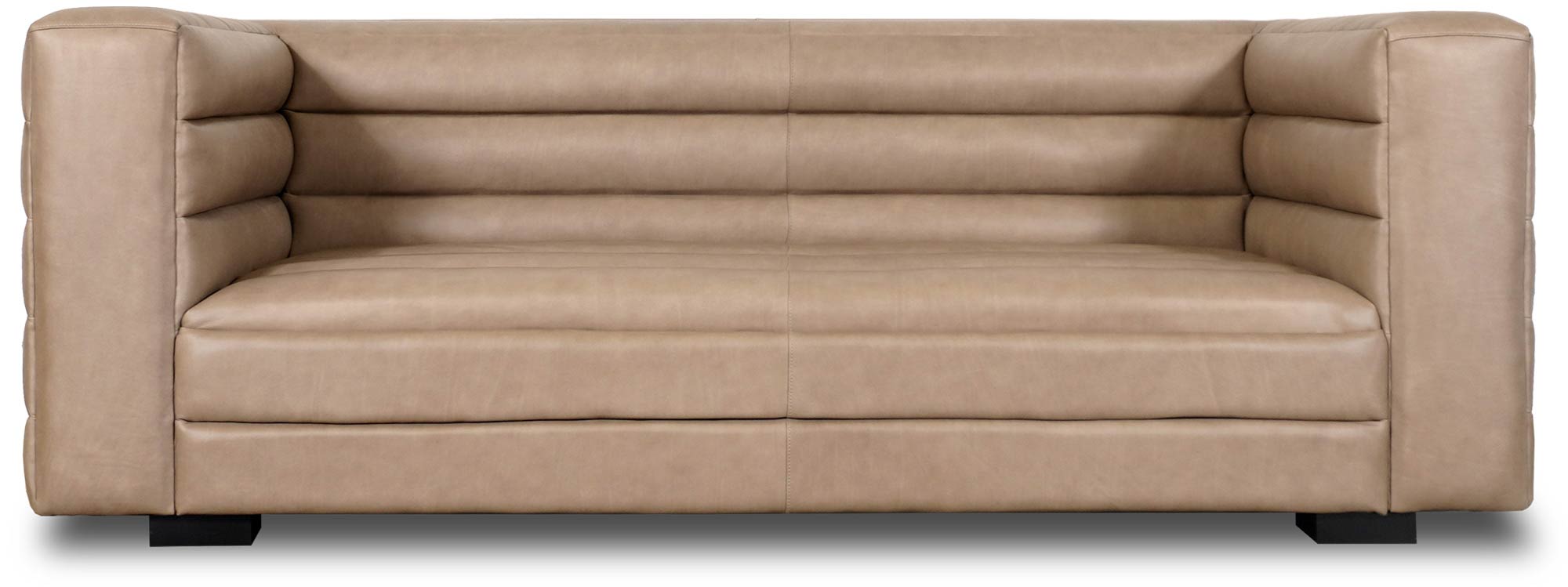86 Clark sofa in No Regrets Desert Dust performance leather