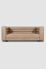 86 Clark sofa in No Regrets Desert Dust performance leather