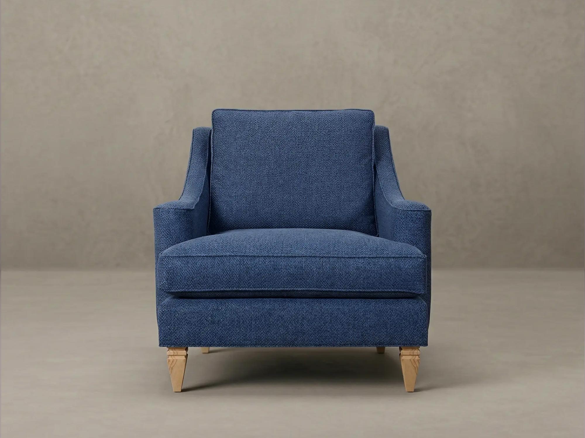 37 Bridget armchair in Fulton Lapis performance fabric