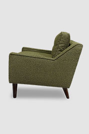 Pickles armchair in Carlisle Moss green performance boucle