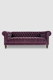 85 Boo Chesterfield with tufted seat in Nevada Sultana mohair fabric