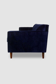 86 Captain Obvious sofa in Porto Indigo blue velvet