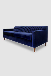 86 Captain Obvious sofa in Porto Indigo blue velvet