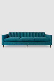 Captain Obvious sofa in turquoise fabric