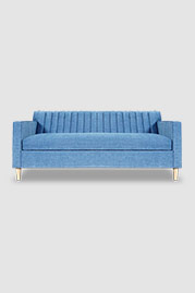 80 Captain Obvious sleeper sofa in Chrystie Basin blue fabric