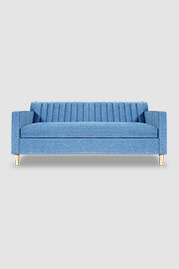 80 Captain Obvious sleeper sofa in Chrystie Basin blue fabric