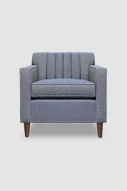 Captain Obvious chair in Huron fabric