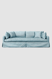 110x48 Bestie sofa in Thompson Stream blue velvet