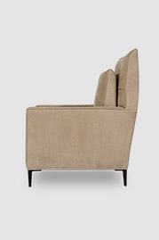 Falcon armchair in Pebble Vanille 3546 leather