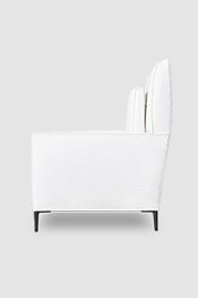 Falcon armchair in Bedford Snow performance fabric