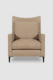 Falcon armchair in Pebble Vanille 3546 leather