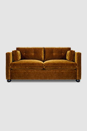 Greta Turkish sofa in Como Cognac velvet