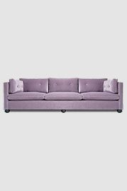 114 Greta sofa in Cannes Thistle purple velvet