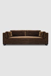 93 Greta sofa in Nevada Espresso mohair