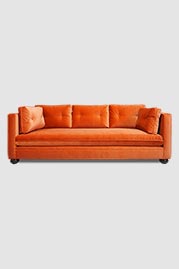 86 Greta sofa in Como Shrimp velvet