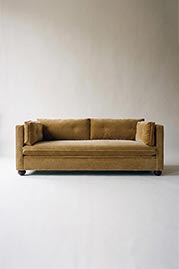 86 Greta sofa in Nevada Brown Sugar mohair