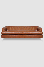 96 Cypress sofa in Everlast Leverage brown performance leather