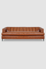 96 Cypress sofa in Everlast Leverage brown performance leather