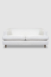 Fritz sofa in Kravet white performance fabric