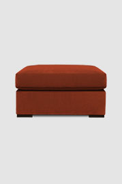 Metropolis ottoman module in Porto Meteore red velvet
