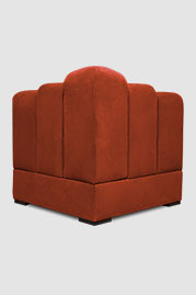 Metropolis corner module in Porto Meteore red velvet