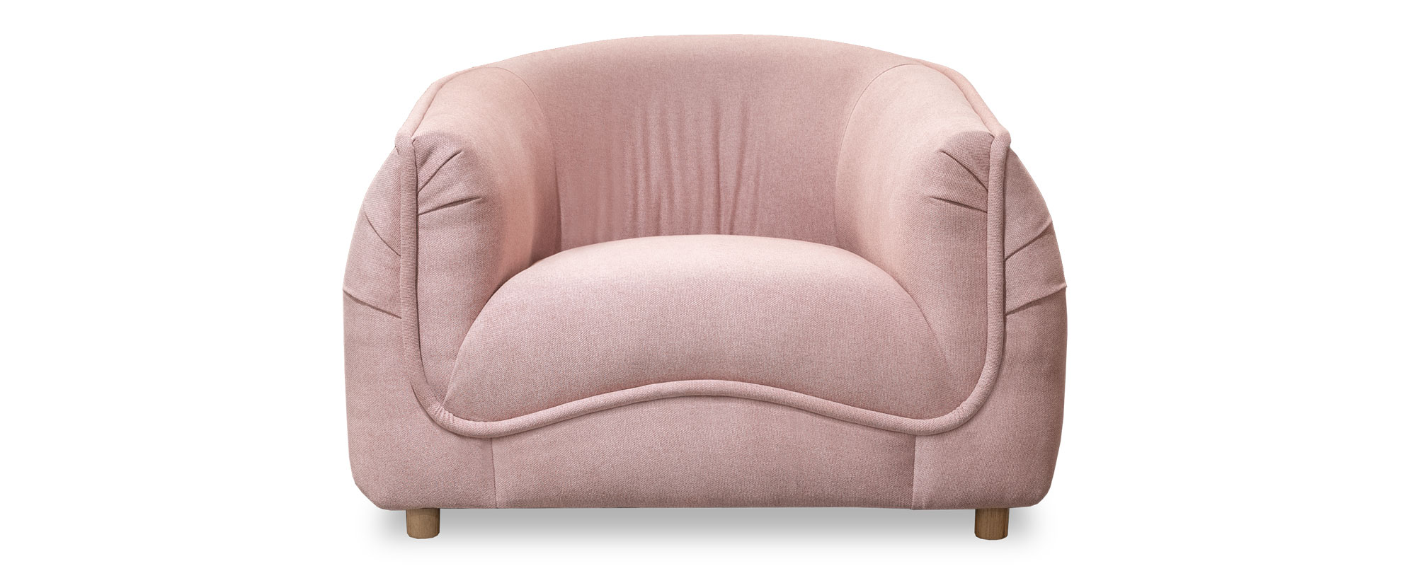 Buttercup armchair in pink fabric