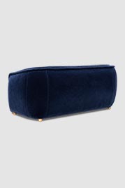 68 Buttercup sofa in Como Indigo velvet fabric