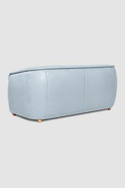 68 Buttercup sofa in Angelina Robin blue leather