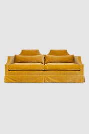 86 Scarlett sofa in Como Antique Gold velvet