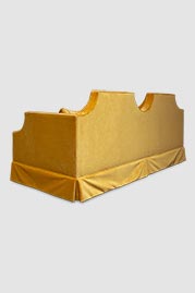 86 Scarlett sofa in Como Antique Gold velvet