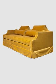 86 Scarlett sofa in Como Antique Gold velvet
