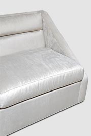 74 Aspen sofa in Bruges Plaster off-white velvet