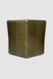 Quinn corner module in Bellissimo Oliva green leather