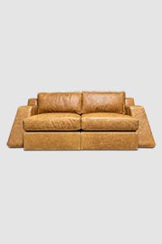 84 Monti sofa in Yuma Sunflower leather