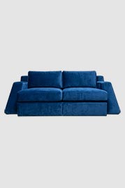 84 Monti sofa in Como Sapphire blue velvet