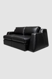 84 Monti sofa in Delaware Black leather