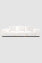 106 Amalfi modular sofa configuration in Jay Downy white performance fabric