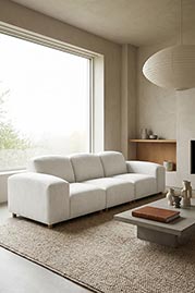106 Amalfi modular sofa in Jay Downy performance fabric