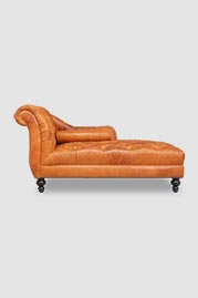 Pax chaise in Burnham Marmalade leather