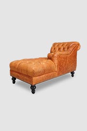 Pax chaise in Burnham Marmalade leather
