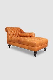 Pax chaise in Burnham Marmalade leather