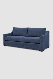 86 Cameron sofa in Montauk Night Sky blue performance fabric