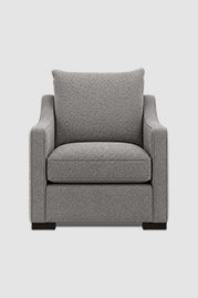 37 Cameron chair in Carlisle Nickel grey boucle performance fabric