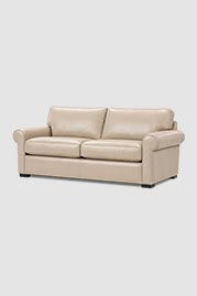 80 Sloan sofa in Florida Buttercreme cream performance leather