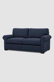 80 Sloan sofa in Stage Indigo blue check fabric