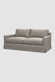 86 Willa sofa in Varick Concrete grey linen blend fabric