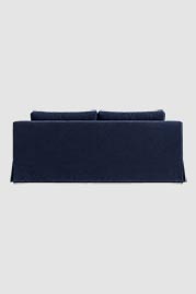 86 June sofa in Varick Indigo blue linen blend fabric