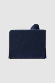 86 June sofa in Varick Indigo blue linen blend fabric